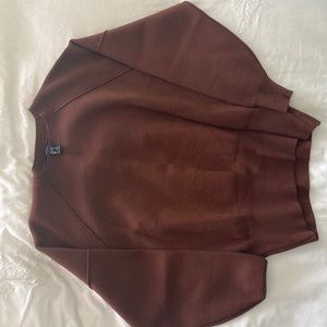 Size S. Brown heavy ish sweater.